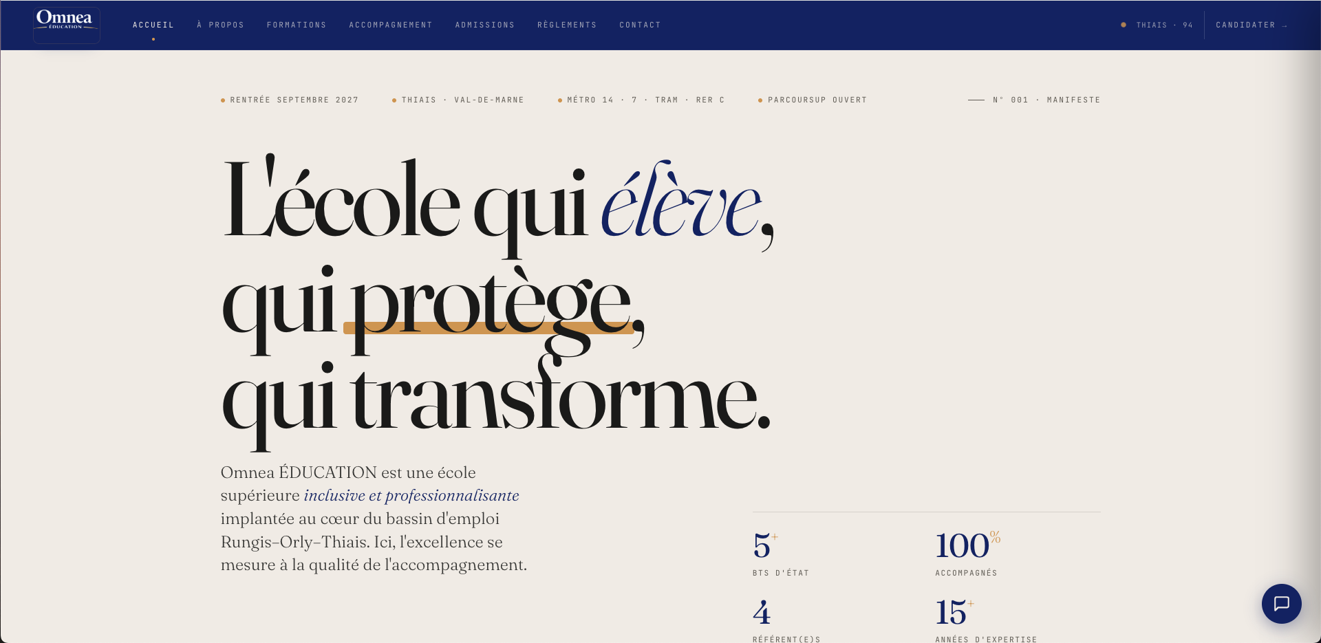 Site Omnea Education